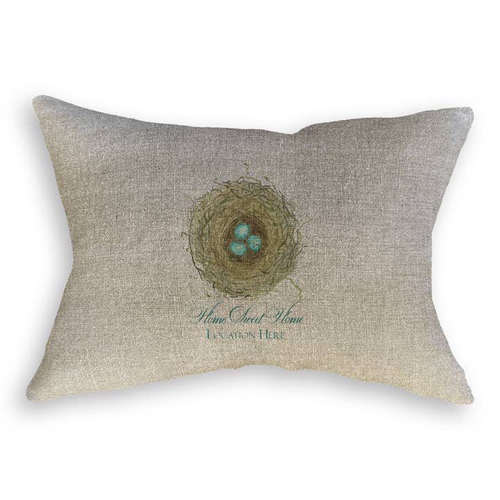 French Graffiti – Toalha de chá por atacado – Ninho com Ovos Azuis e Localização8