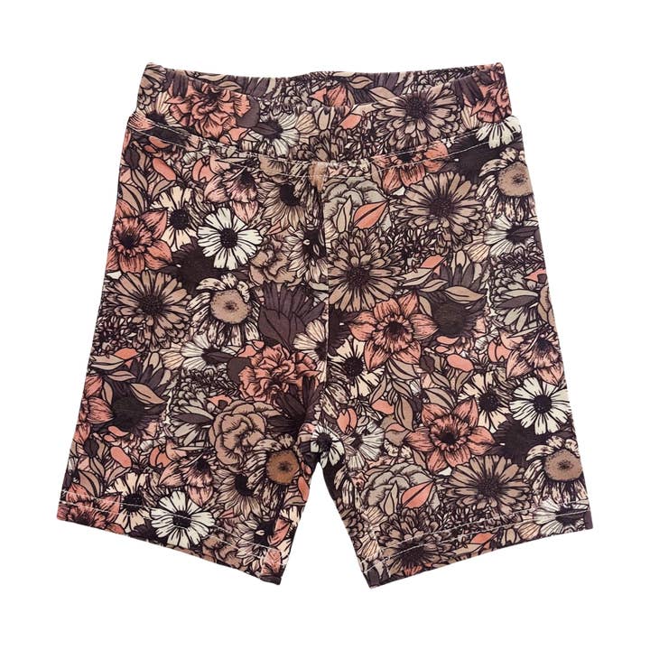 Fietsshorts | Moody Floral | Katoen voor wholesale door Sadie Scott