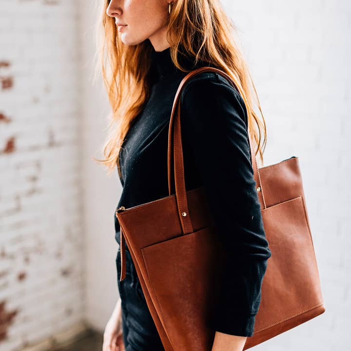 LIZ RIDEN - Wholesale Tote Bag - Women's - Classic Tote-Caramel9