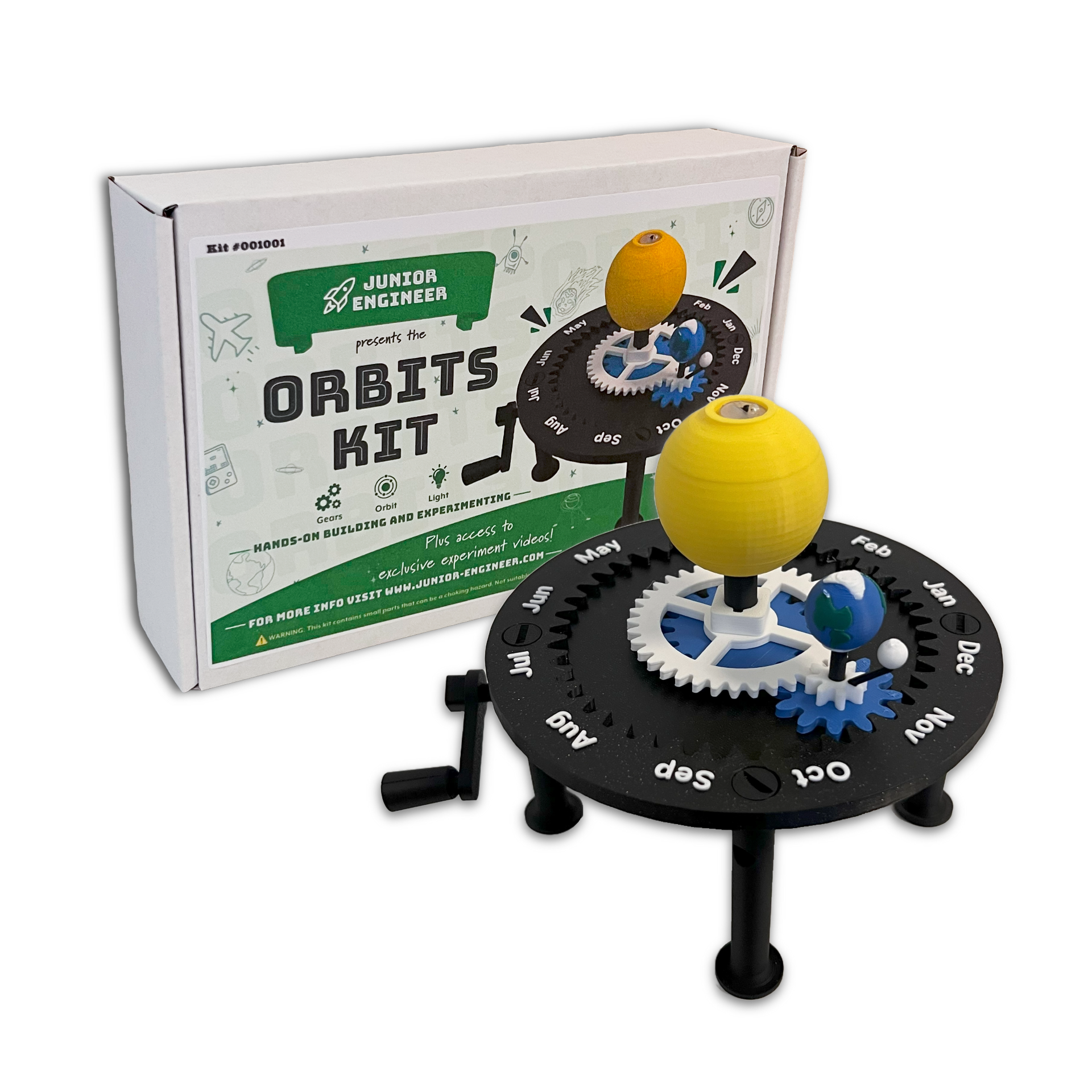 Junior Engineer - Wholesale Building Set - Kids - Orbits STEM Kit - Sun, Earth, and Moon Model with Gears2