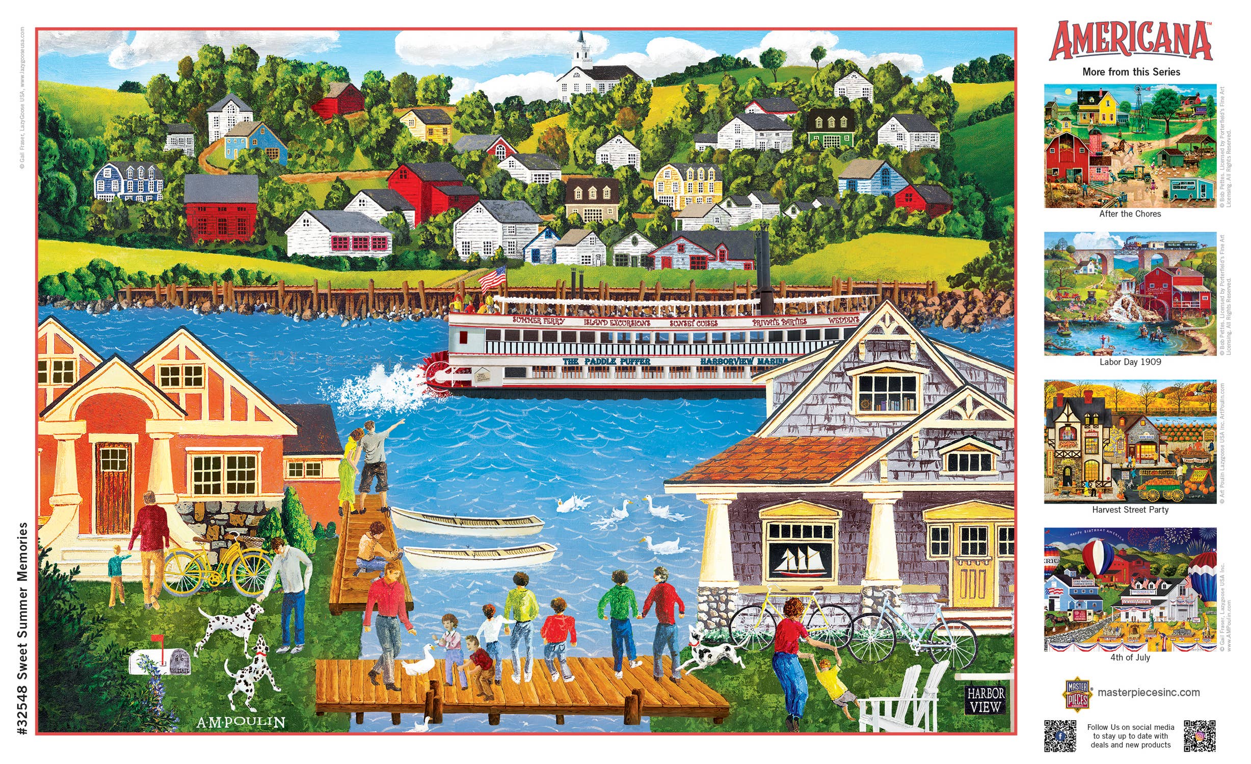 Masterpieces Puzzles - Wholesale Puzzle - Adult - Americana - Sweet Summer Memories 500 Piece EZ Grip Jigsaw Puzzle3