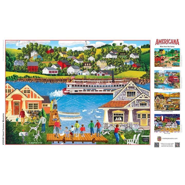 Masterpieces Puzzles - Wholesale Puzzle - Adult - Americana - Sweet Summer Memories 500 Piece EZ Grip Jigsaw Puzzle3