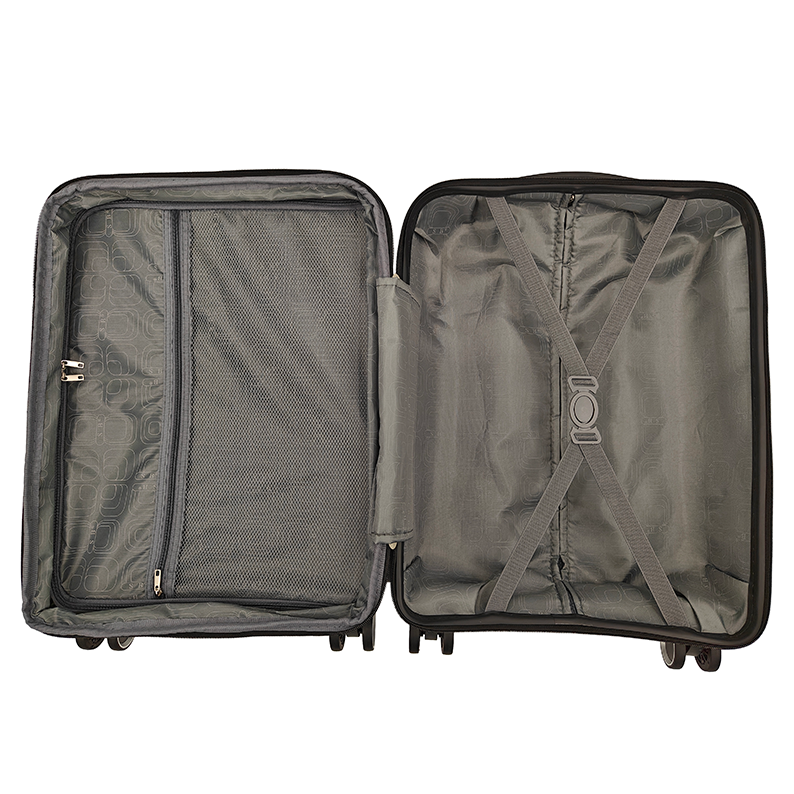 Super Bazaar – wholesale Luggage – 'Expandable' Hand luggage suitcase 55cm 4 double wheels trolley6