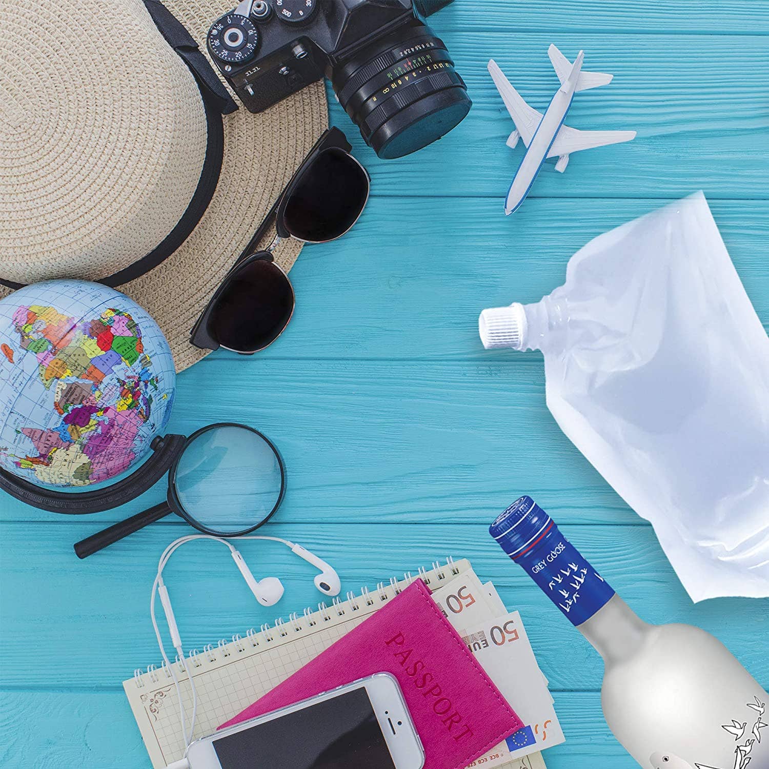 Zulay Kitchen - Wholesale Flask - Premium Plastic Flasks For Liquor - Cruise & Travel Flasks4