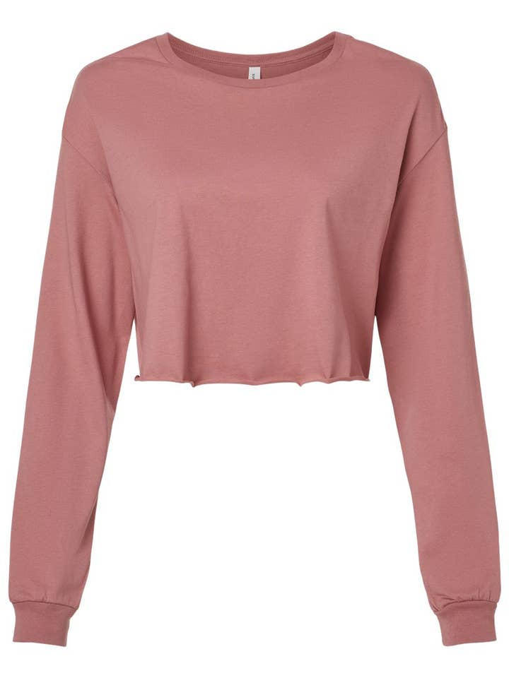 MYES BULK APPAREL - Vente T-shirt – femme - T-shirt à manches longues raccourci pour femme BELLA+CANVAS11