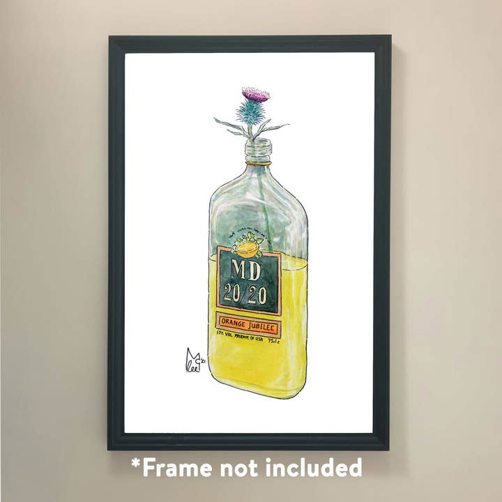 Tistler i MD2020 kunsttryk for engroshandel hos Lee McGuire Art