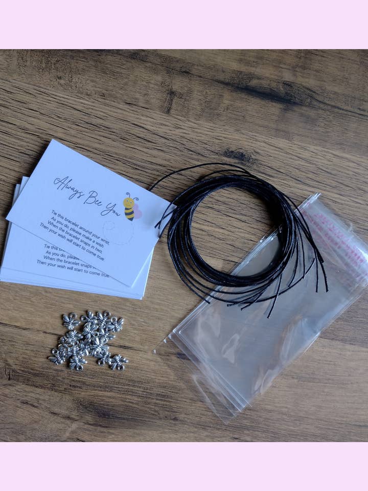 DIY Wish Bracelet (tie string) for wholesale by Print Perfection