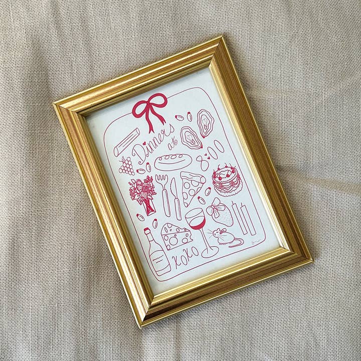 Dîner à 8 Art Print | Décoration Murale pour la vente par Smar Art