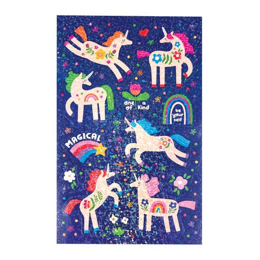 OOLY - Wholesale Sticker - Kids & Baby - Stickiville Standard - Magical Unicorns (Holographic Glitte