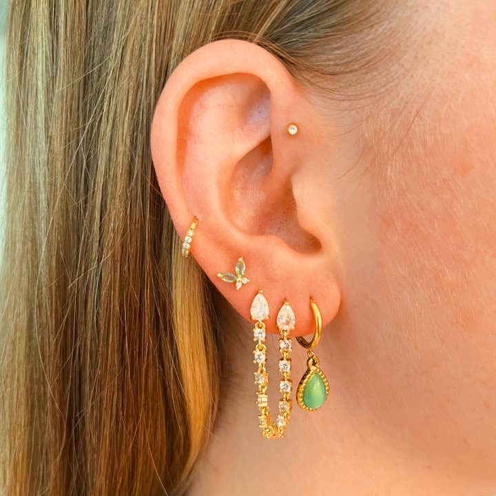 Gold Piercing shining butterfly blue for wholesale on Faire1