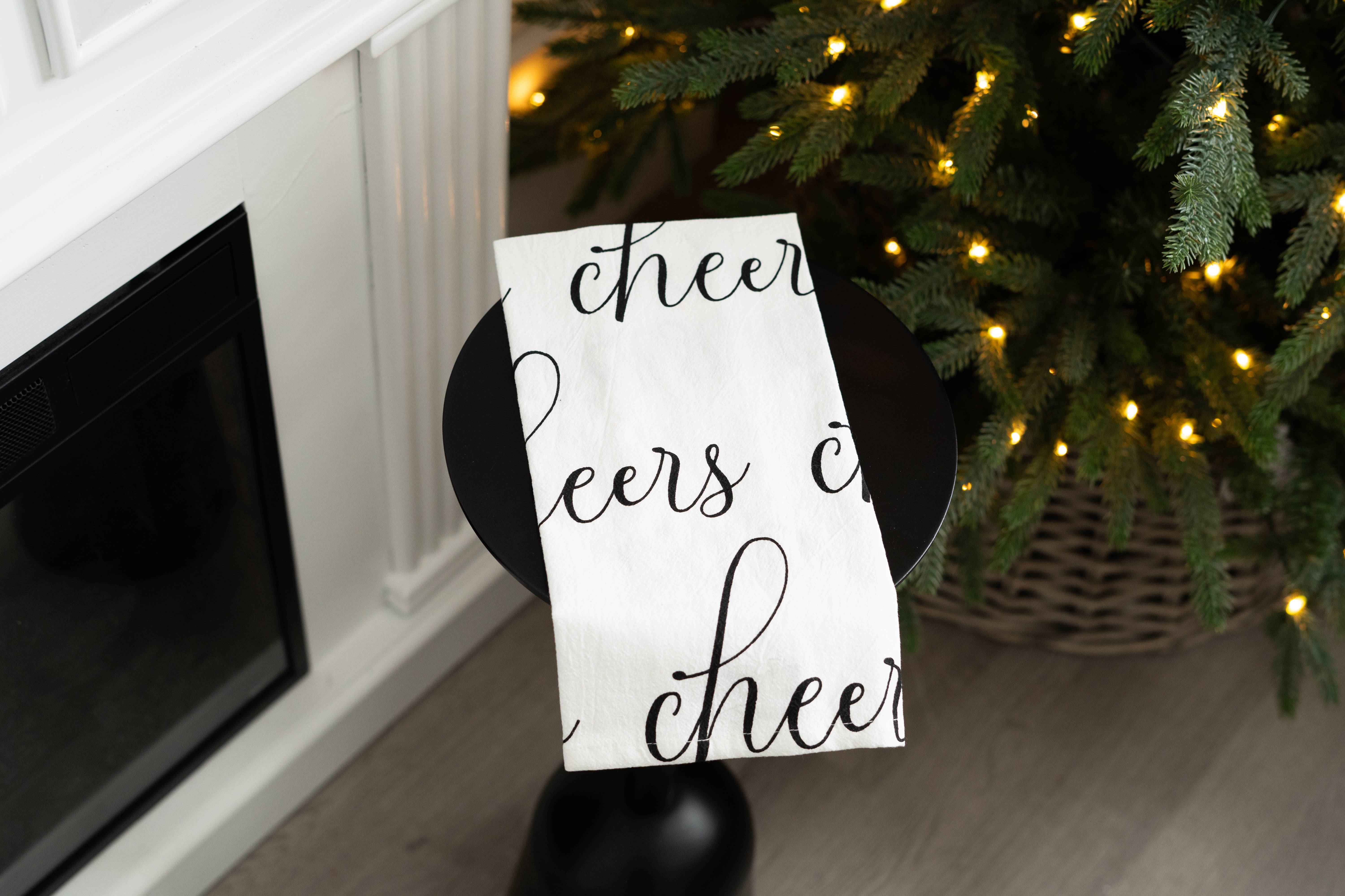 Devanie At Home (Formerly Adams & Co.) - Wholesale Tea Towel - 12409 - 16x24 tea towel (CHEERS) NEW YEAR'S DAY decor1