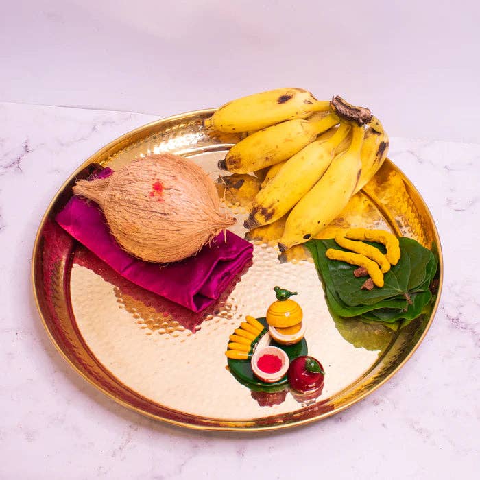 SAMA Homes - Wholesale Decorative Plate/Dish/Bowl - Brass Puja Thambulam Plate