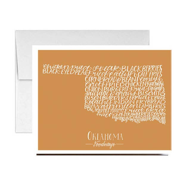 Oklahoma Foodways-kaart voor wholesale door Stately Made