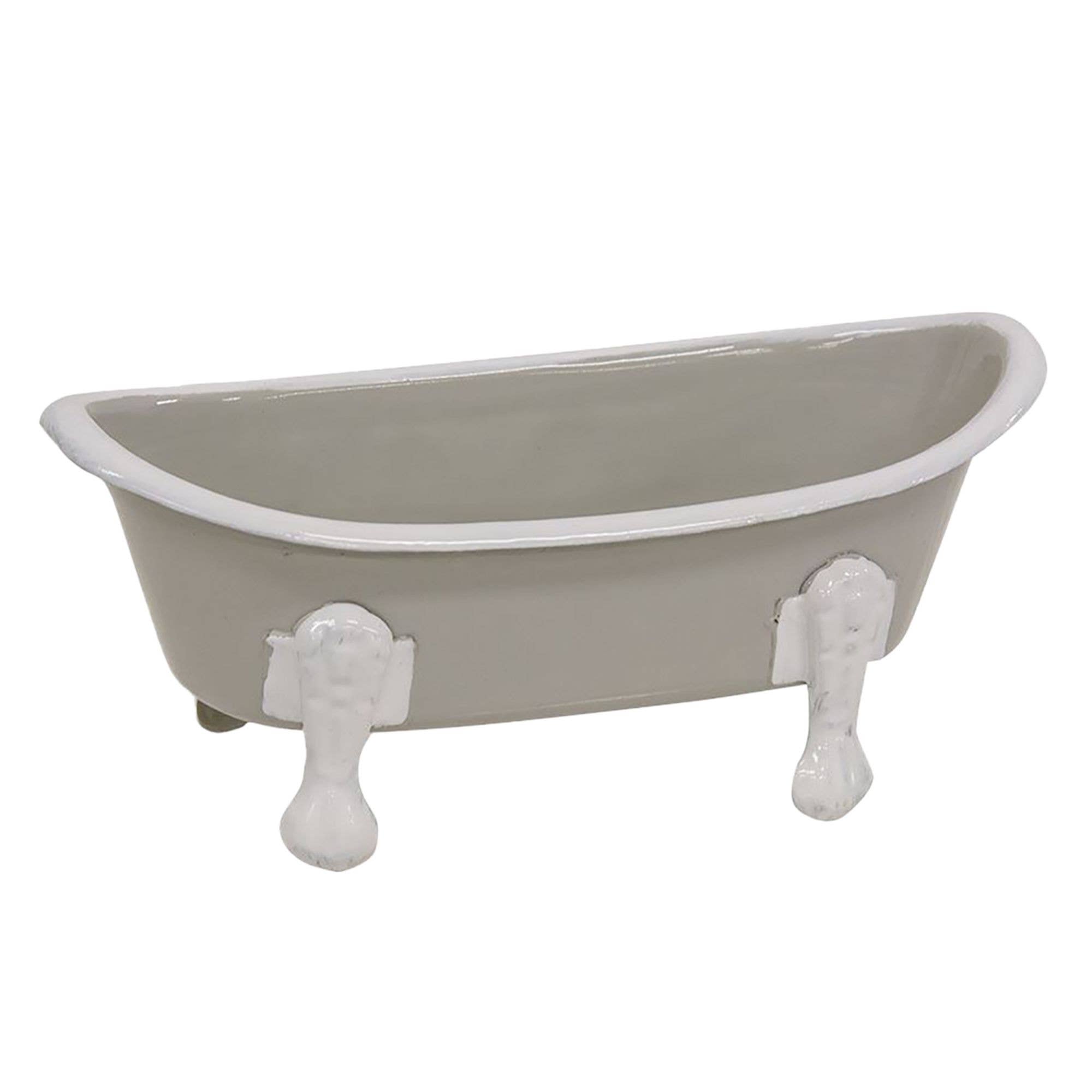 Col House Designs - Wholesale Bath Soap Dish - Light Gray Iron Bathtub Soap Dish0