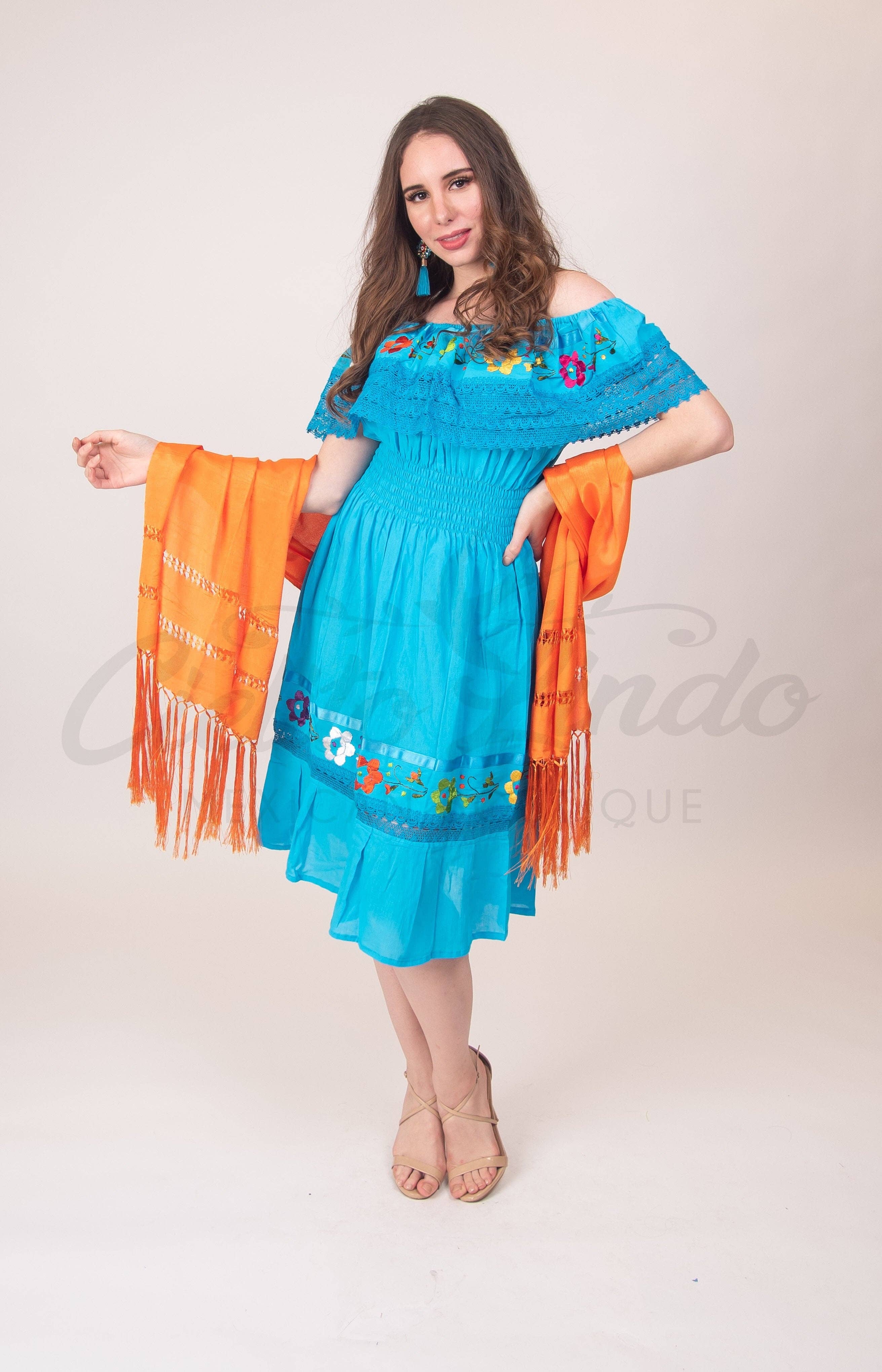 Cielito Lindo – wholesale Scarf – Women's – Silky Shawl Rebozo8