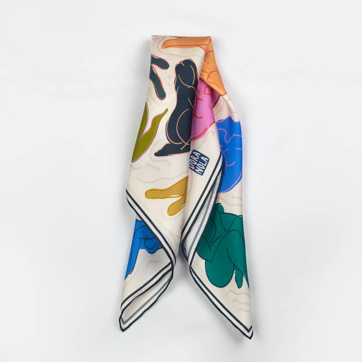 Art School Silk Neckerchief for wholesale by Dora Nola