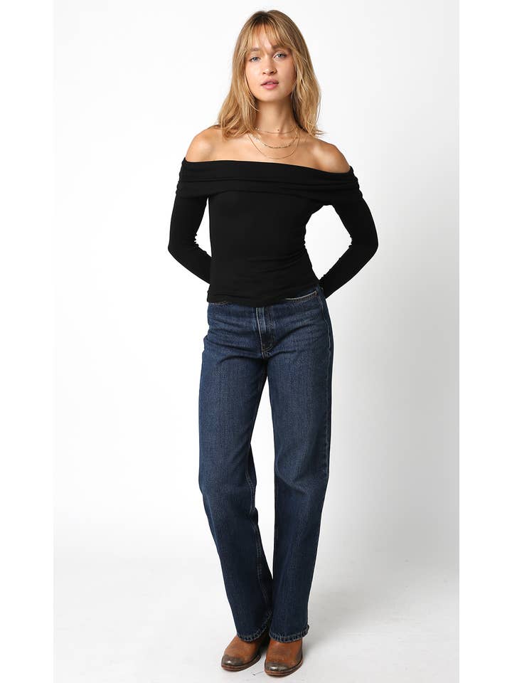 Olivaceous - Wholesale Knit Top - Women's - Rebecca Off Knit Top19