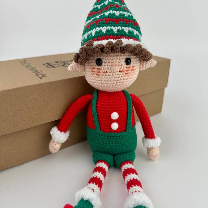 Christmas Elf Noel for wholesale by THE CROCHET DOLLS LIMITED