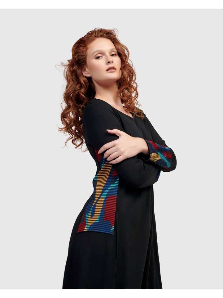 Riley Crew Cocoon Dress, Ocean for wholesale on Faire