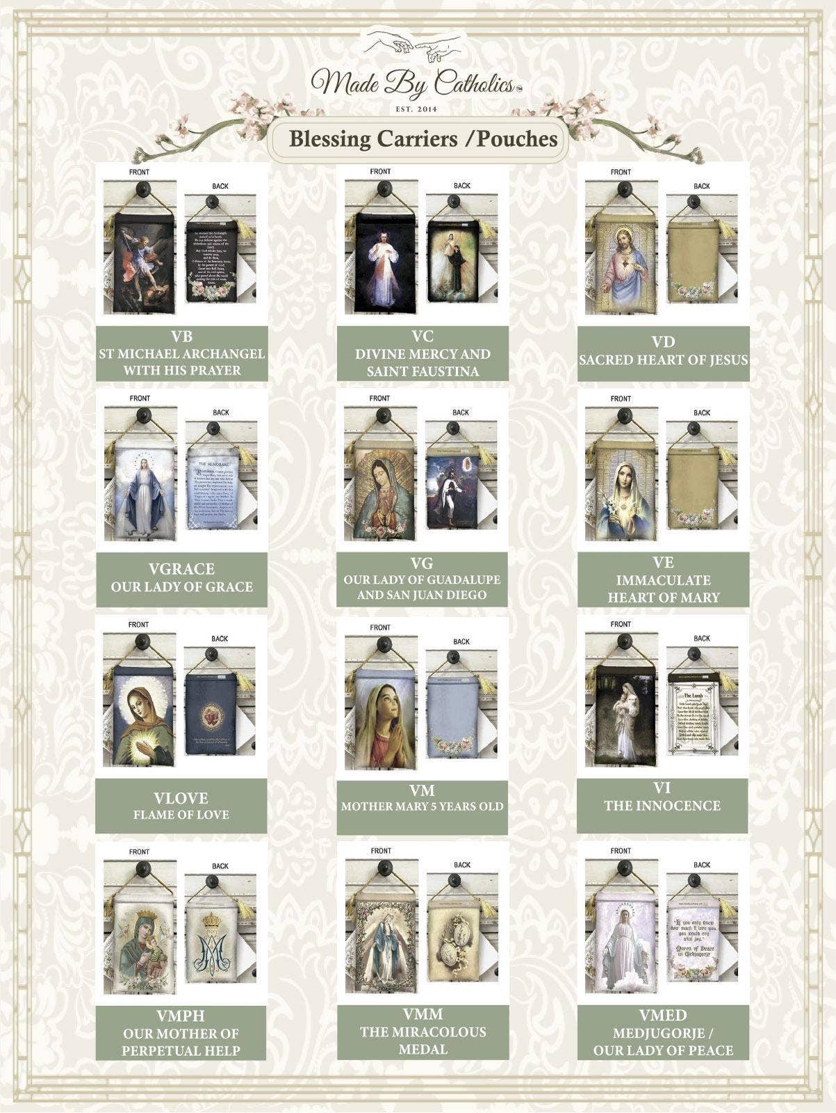 Made By Catholics - Wholesale Religious Card - CARMELITE BROWN SCAPULAR Velvet Blessing Carrier, Hd Image7