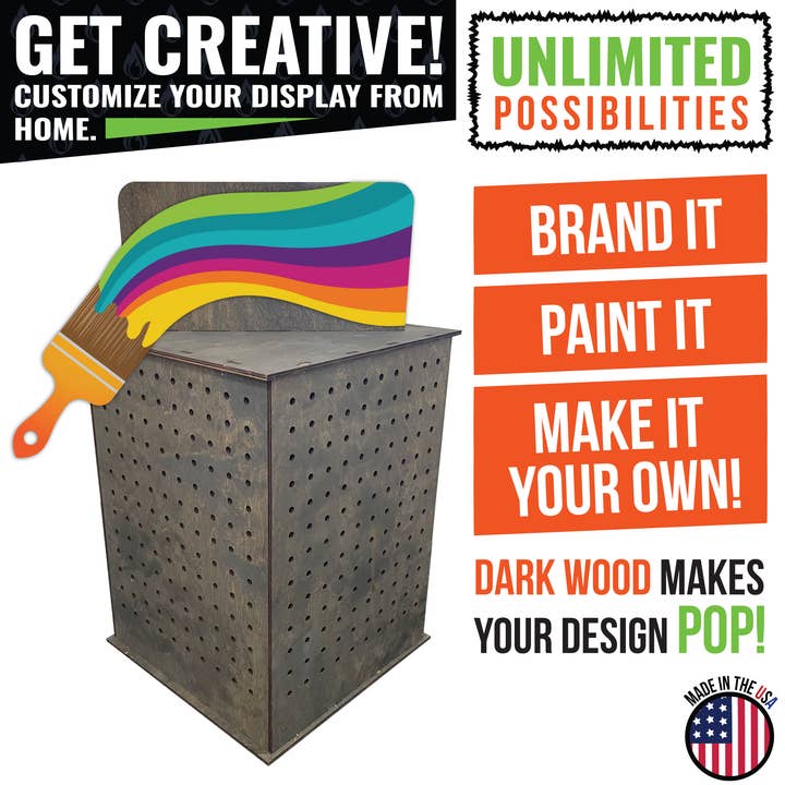 Torched Displays - Wholesale Retailer display stand/case - Rotating Pegboard Display7