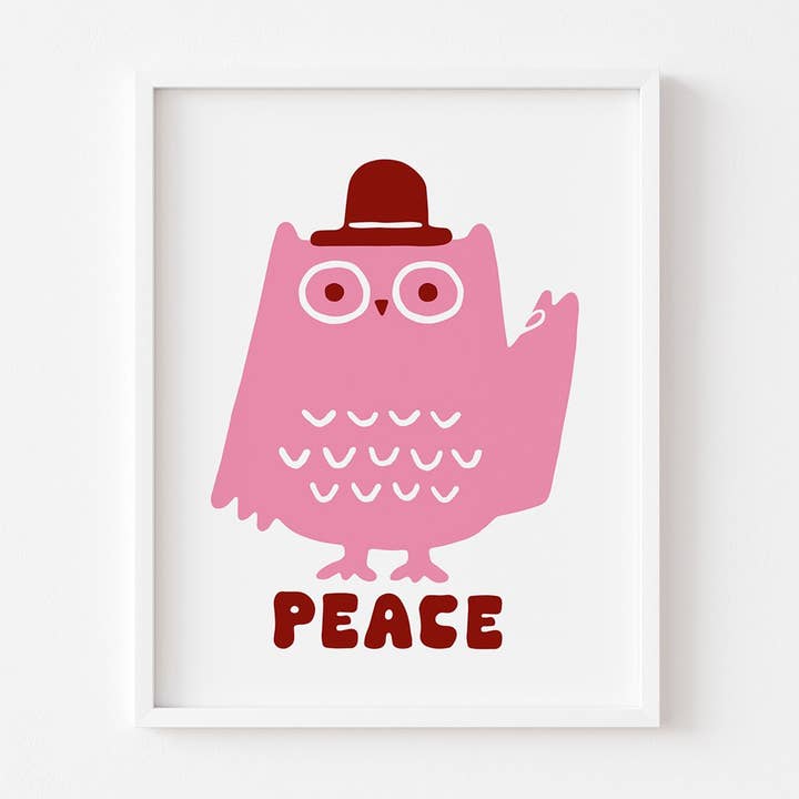 Peace Owl for wholesale by Suzy Ultman