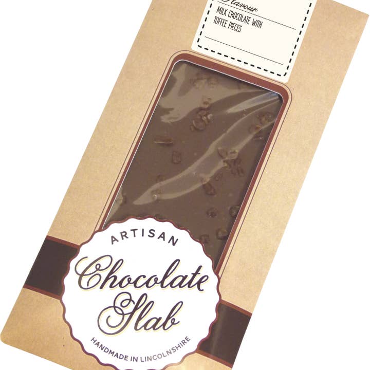 Hames Chocolates – wholesale Chocolate bar – UK ONLY Milk Artisan Bar Toffee Pieces0