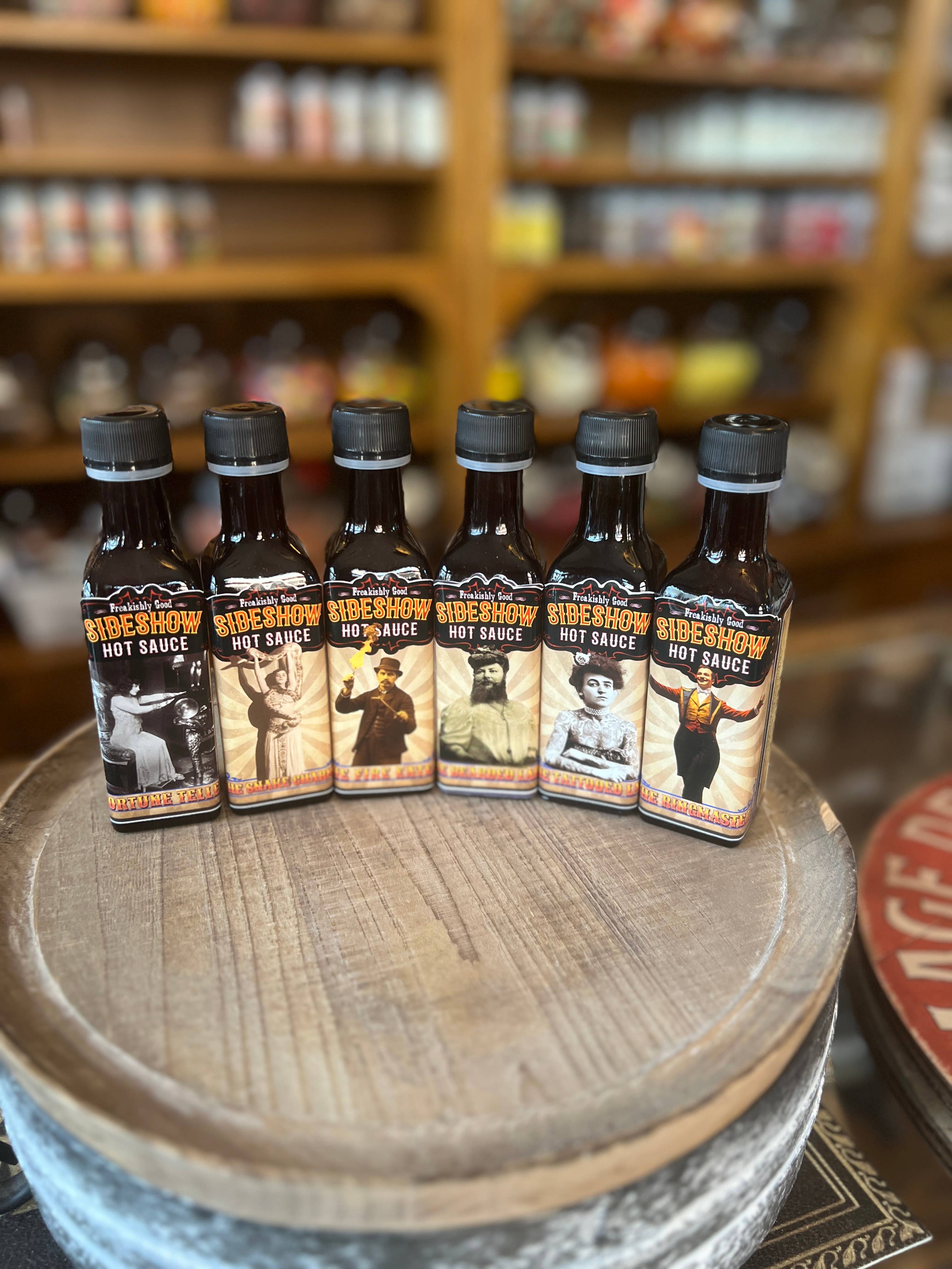 Montana Farmacy - Wholesale Hot Sauce - Sideshow Hot Sauce © Snake Charmer Circus Prickly Pear