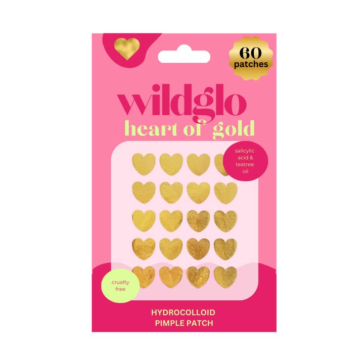 Heart of Gold Pimple Patches - 60pc for wholesale by Popmask London