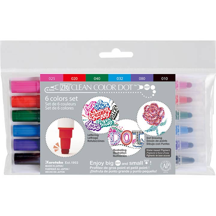 ProFolio - Wholesale Marker - ZIG Clean Color Dot Marker Sets