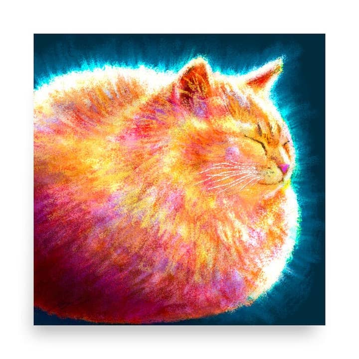 Feline Flows and Poses - Loaf Painting for wholesale by JoyousJoyfulJoyness