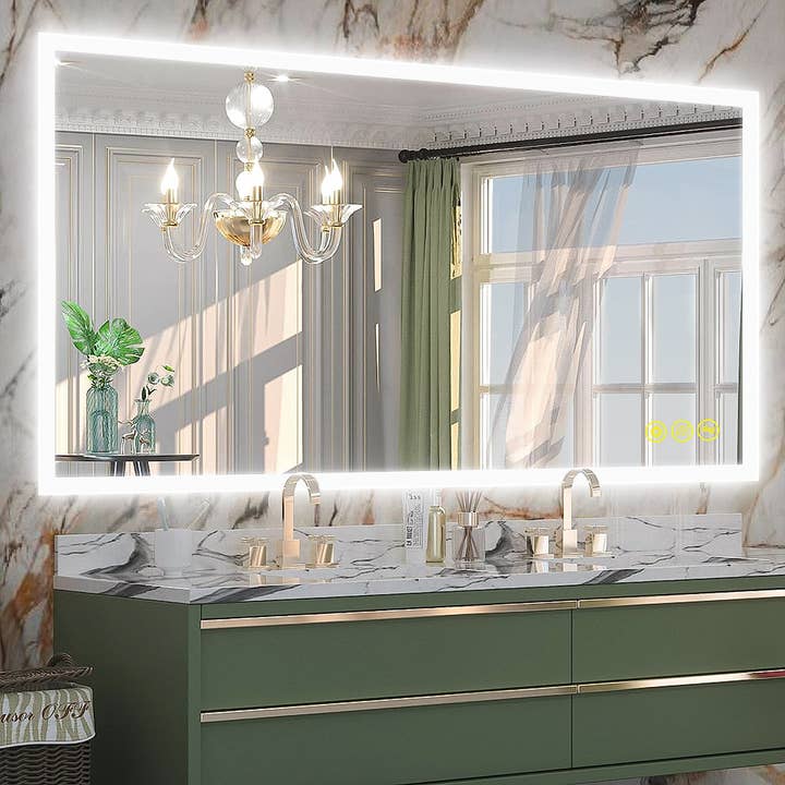 Brio Lighting - Wholesale Wall Mirror - SmartGlow 36x55" Frameless Anti-Fog Bathroom LED Mirror