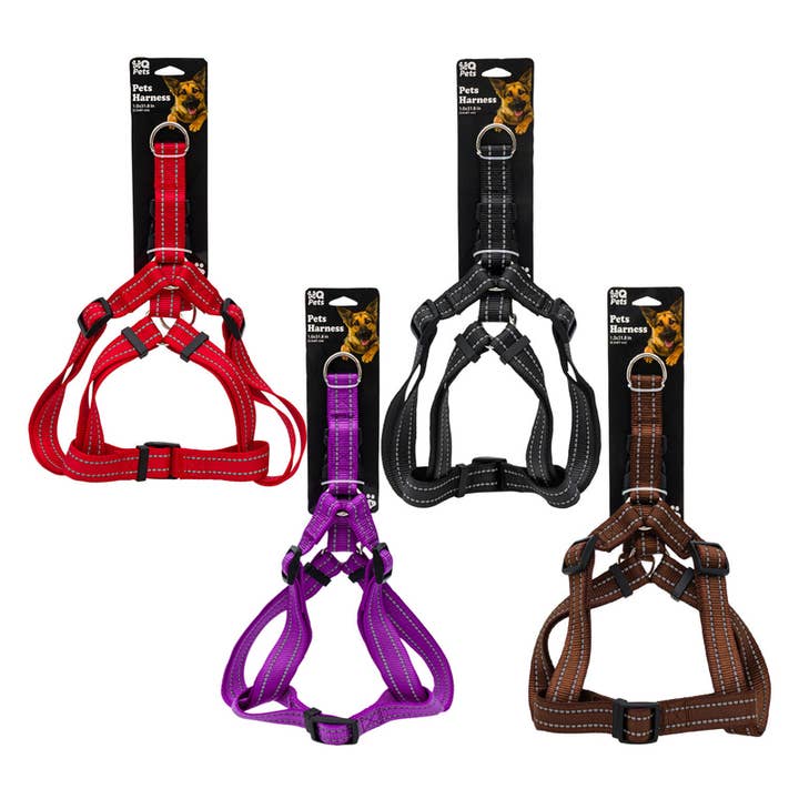 MQ Pets Harness 1.0 x 31.8 in Assorted Color for wholesale by Deluxe Import Trading