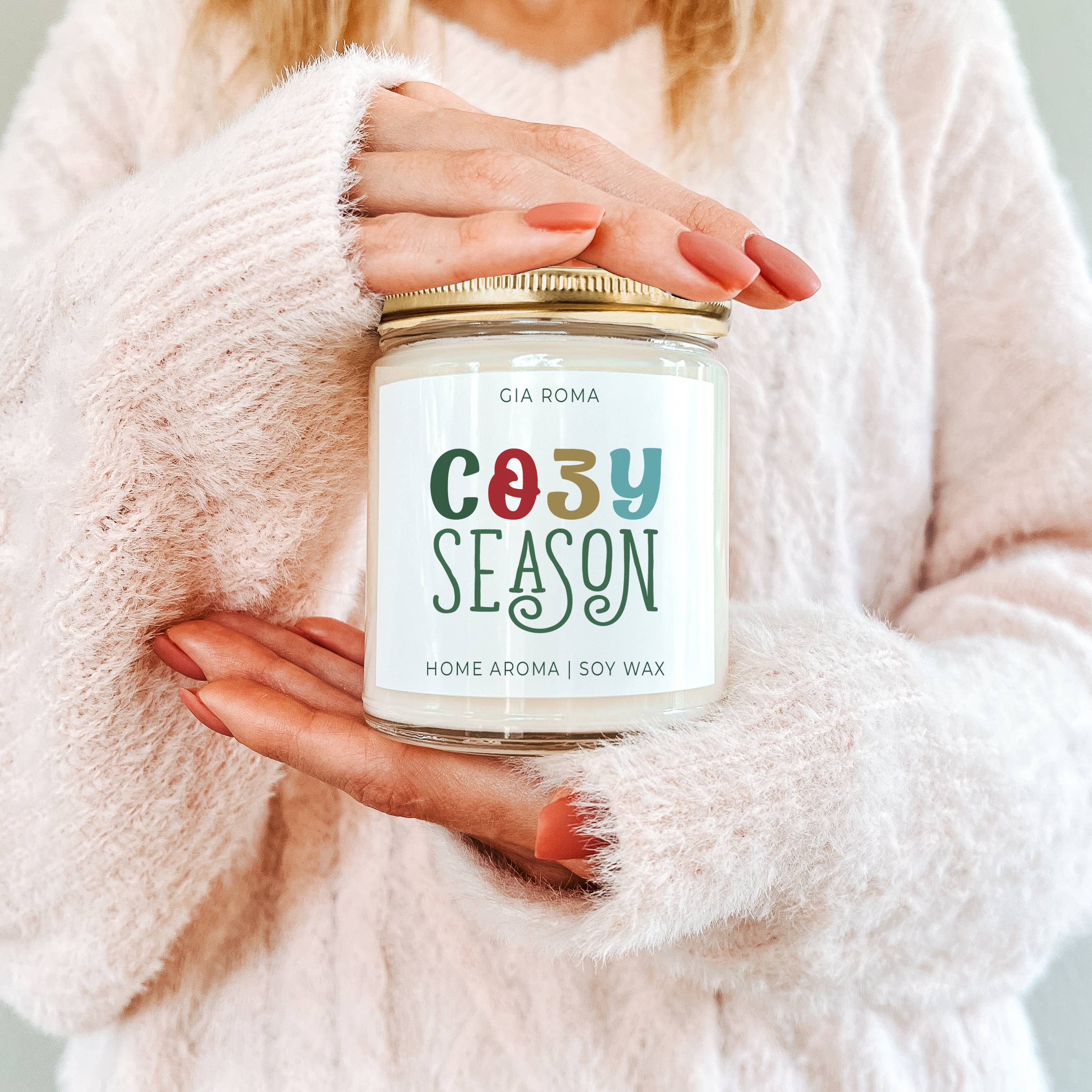 Gia Roma – wholesale Burkljus – Juldekor Ljusgåva Semester Doftande Soja Ljus Söt60