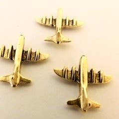 SET OF 3 AIRPLANE LAPEL PINS CL-104 AG for wholesale by Norma Jean Designs