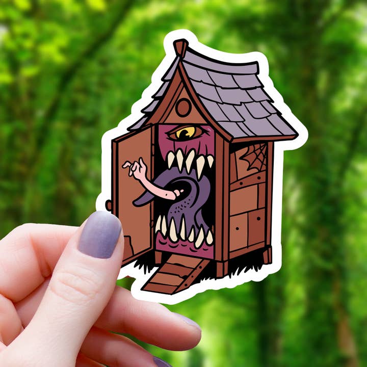 Mimic Gaming Co - Venta al por mayor Pegatina - Pegatina de Monstruo Mímico de Casa Exterior - 3"