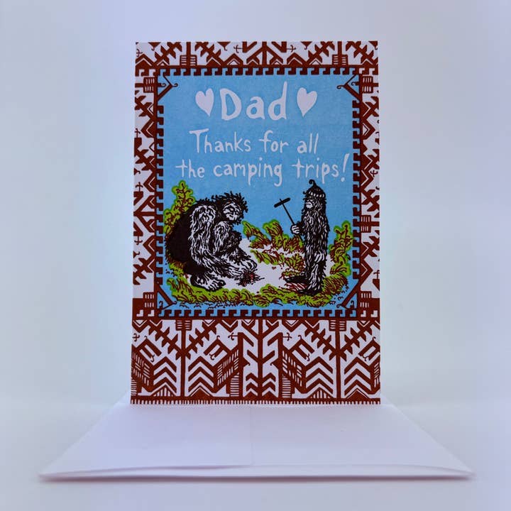 Dad thanks for all the camping trips! for wholesale by Old School Stationers