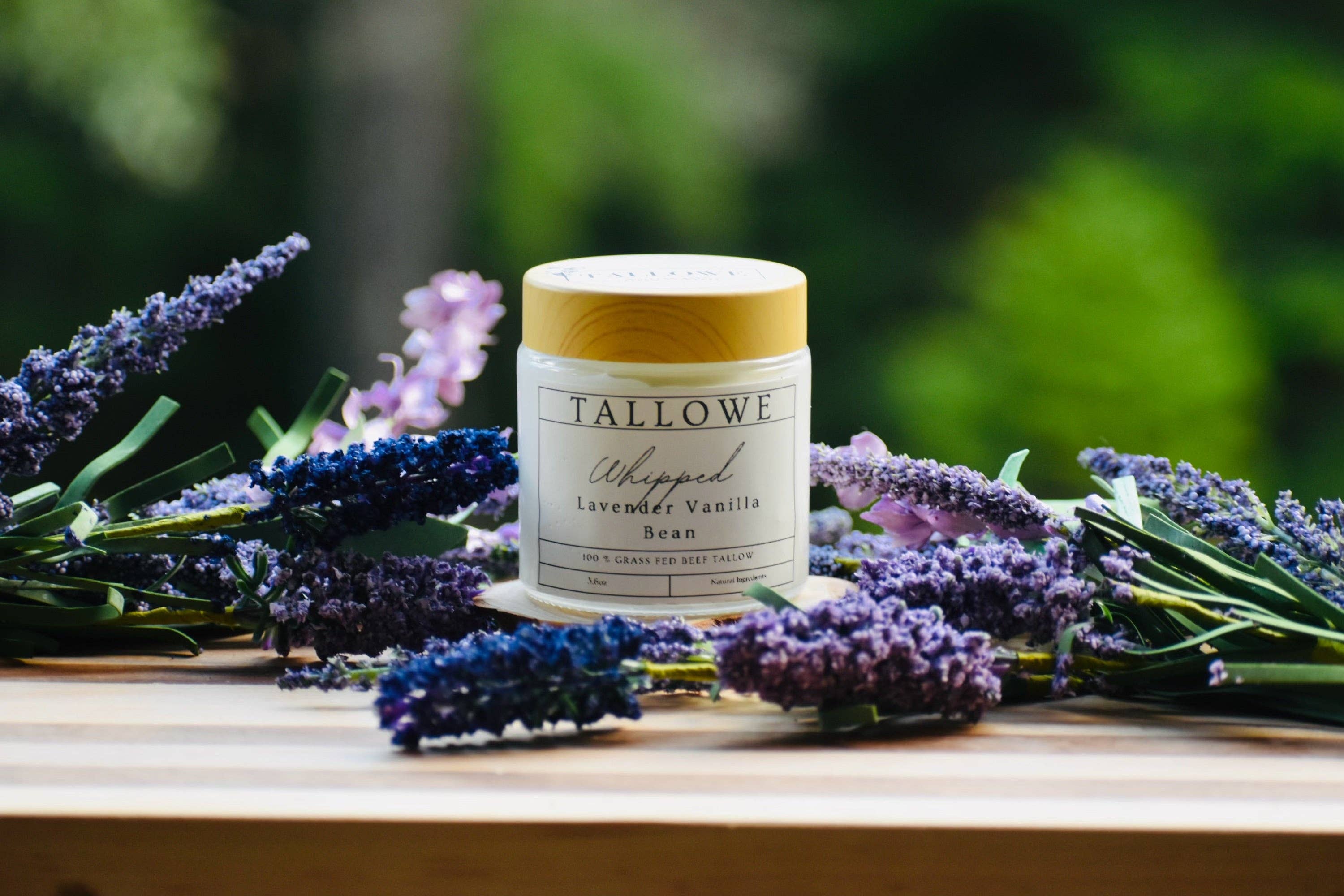 Tallowe - Wholesale Body balm/butter - 100% Grasgevoerde Rundertalg met Lavendel en Vanilleboon3