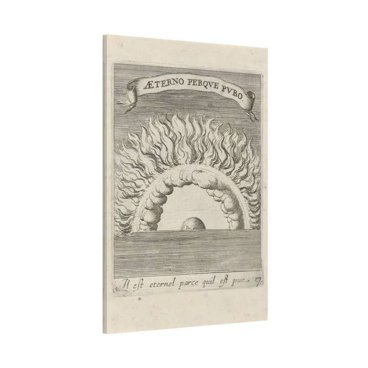 Print Pothecary - Wholesale Art Print - Fiery Sky Canvas Print - Apothecary Art for Home or Office - Apothecary Decor1