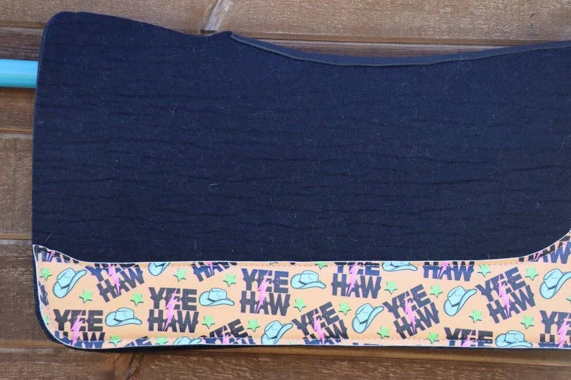 Neon Spur LLC - Wholesale Horseback Riding Gear - YeeHaw Wool Saddle Pad3