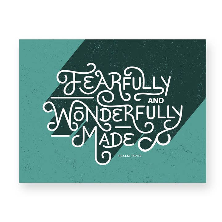 Fearfully & Wonderfully Made Art Print for wholesale by Naomi Paper Co.