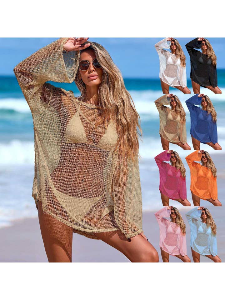 Crosa - Beach Mesh Cover Up Dress for wholesale by Funkyrel® Atzbranding Limited
