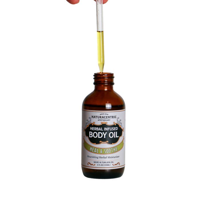 Naturacentric – wholesale Bath/body oil – Heal & Soothe Herbal Infused Body Oil1