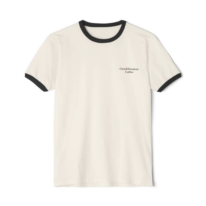 Cleo&Hooman Coffee Ringer T‑Shirt (Limited Edition) for wholesale by Cleo&Hooman