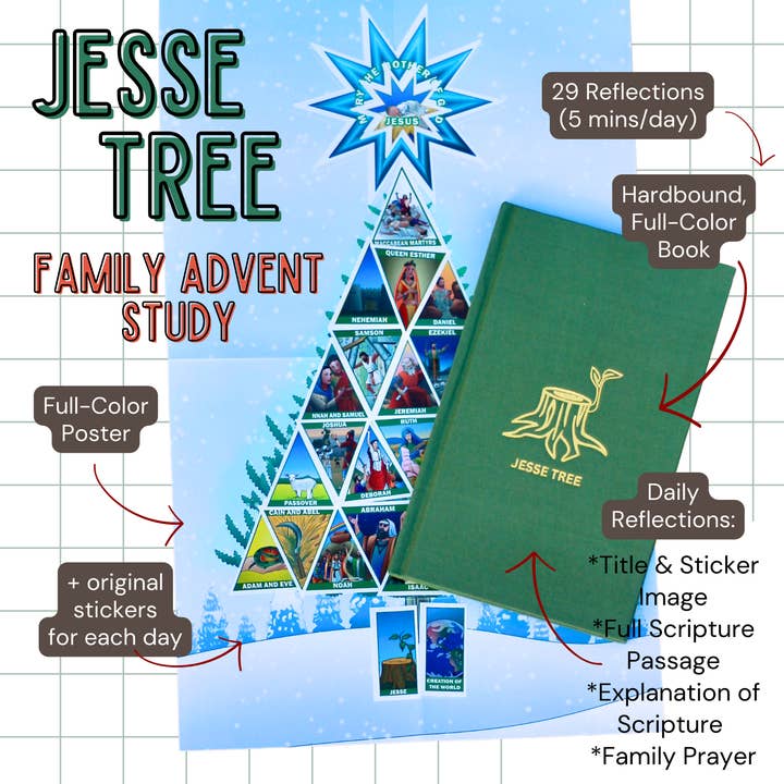 The Jesse Tree: Advent Devotional for Families for wholesale by Catholic Sprouts LLC