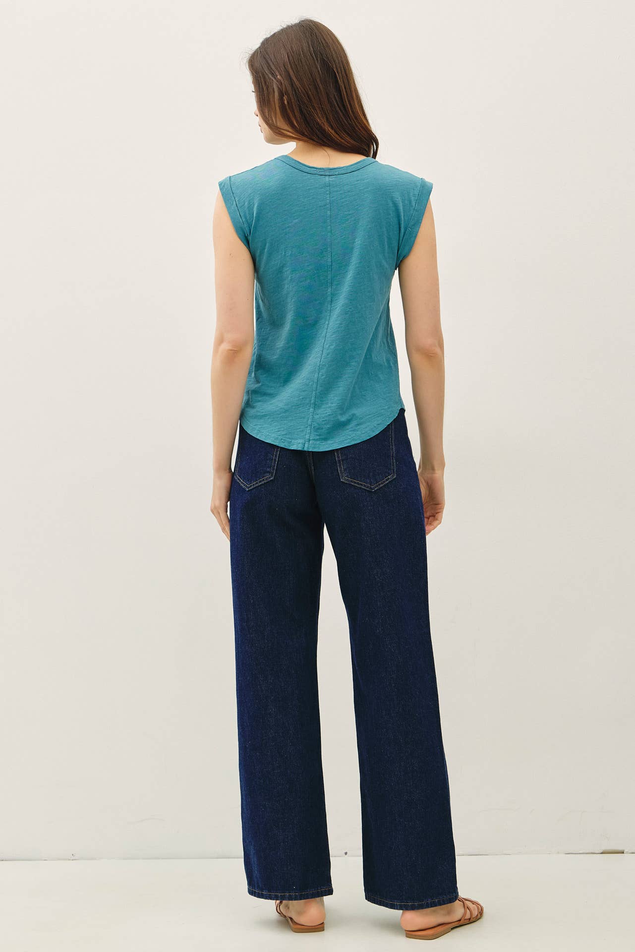 Be Cool - Wholesale T-Shirt - Women's - NEW COLOR-BASIC CAP SLEEVE GARMENT DYED TOP20