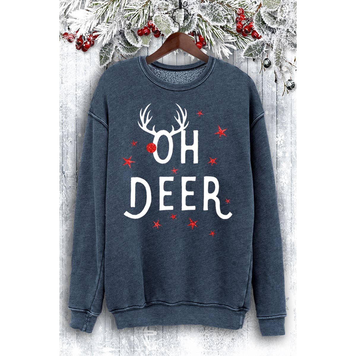 HRTandLUV - Venta al por mayor Sudadera - Mujer - SUDADERAS CON PURPURINA MINERAL OH DEER8