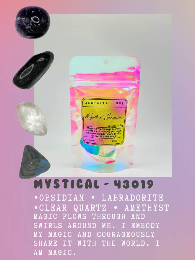 Crystal Go Bags / Mystical Connection for wholesale by Serenity + Sol