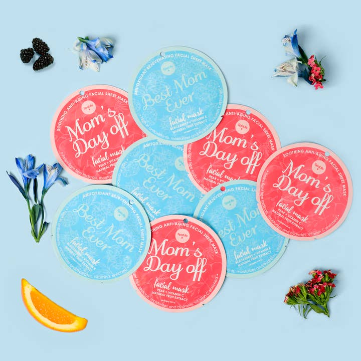 My Spa Life - Wholesale Skincare Face Mask - Mother's Day Rejuvenating & Soothing Facial Mask -10 Pk