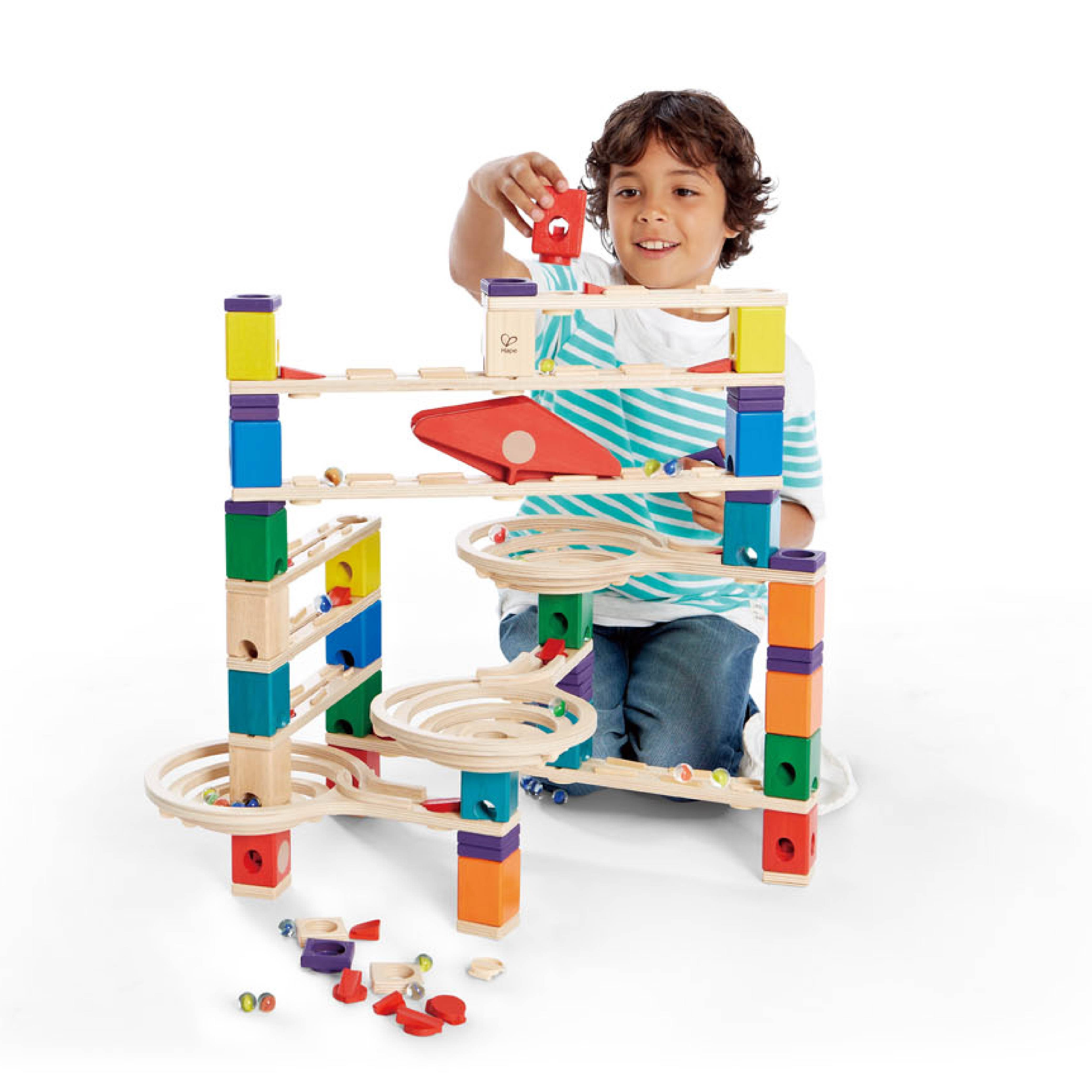 Hape Toys - Wholesale Wood Toy - Kids - Vertigo Quadrilla Marble Run Wood Toy3